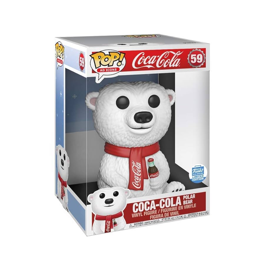 FUNKO POP アイシー ポーラー　ベア Amazon.com: Funko Coca Cola Polar Bear Super Sized 10